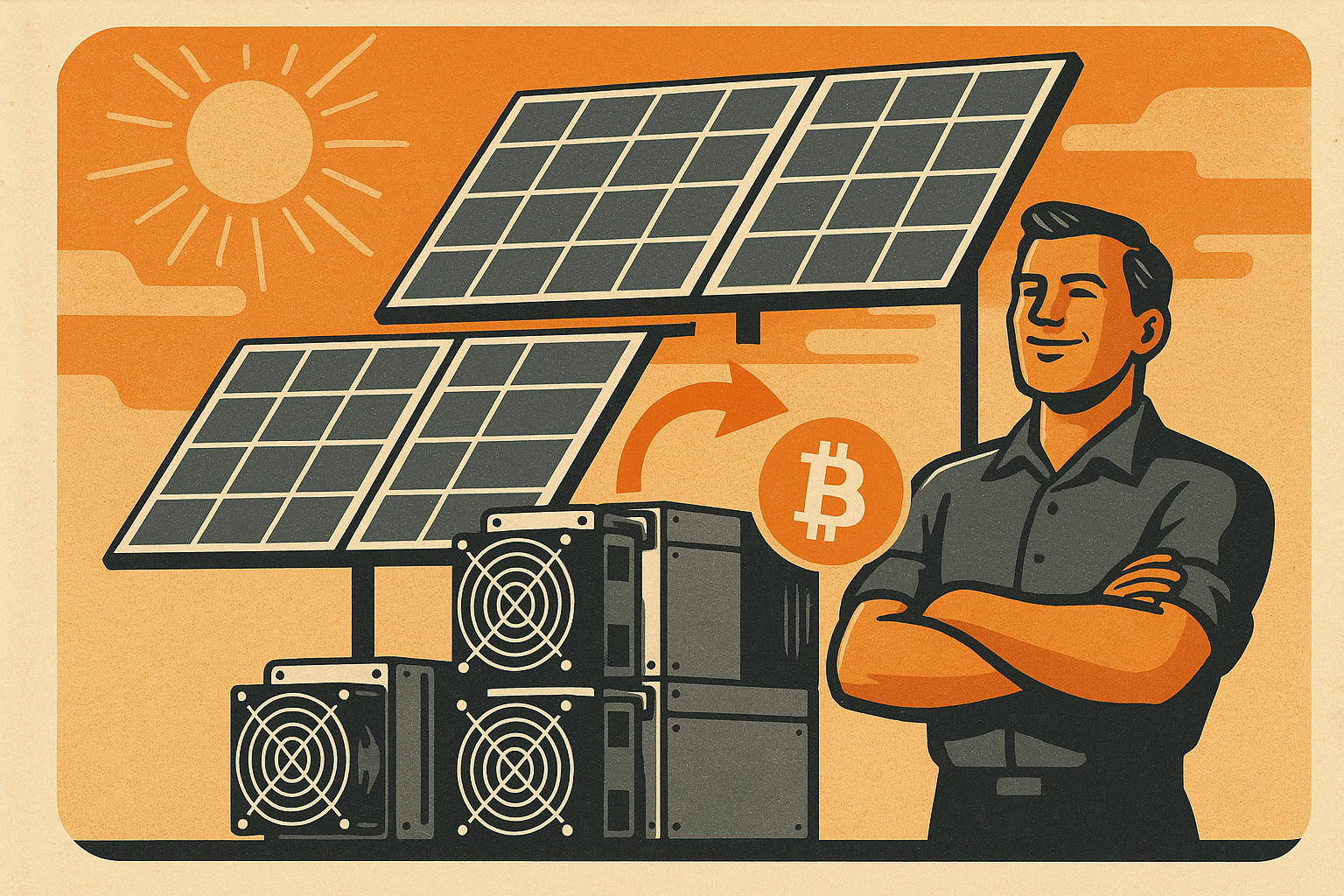La verdad sobre minar Bitcoin con energía solar: números reales