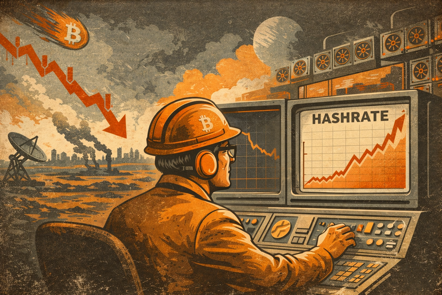 El precio hace ruido. El hash rate cuenta la verdad.