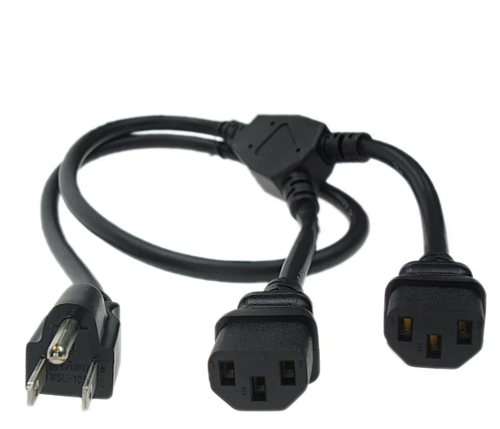 CABLES C13 DUAL A US PLUG NEMA 4 (EN STOCK MÉXICO)